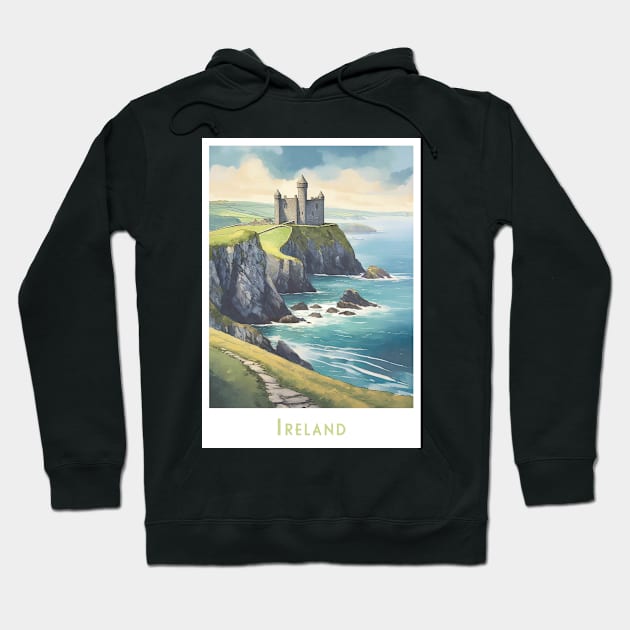 Majestic Irish Castle by the Sea Hoodie by POD24